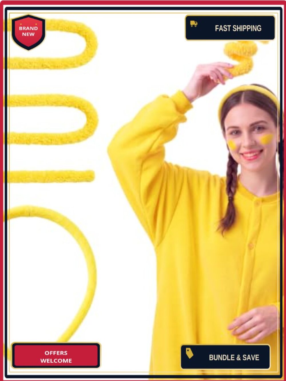 Halloween Costume Headband Set with Pipe Cleaner Cosplay Prop